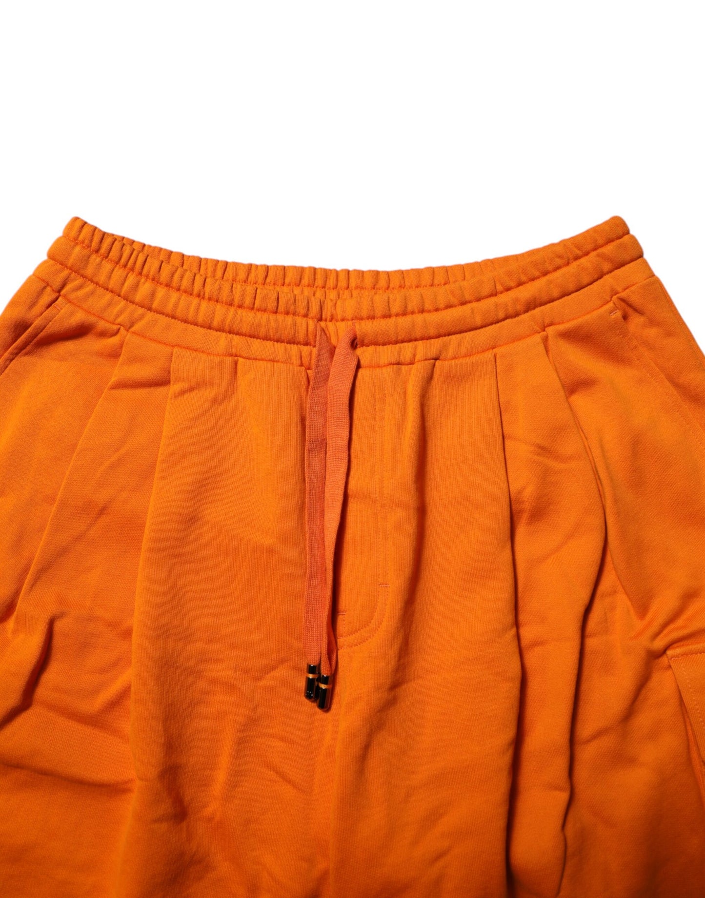 Dolce &amp; Gabbana Orange Cotton Men Casual Cargo Bermuda Shorts