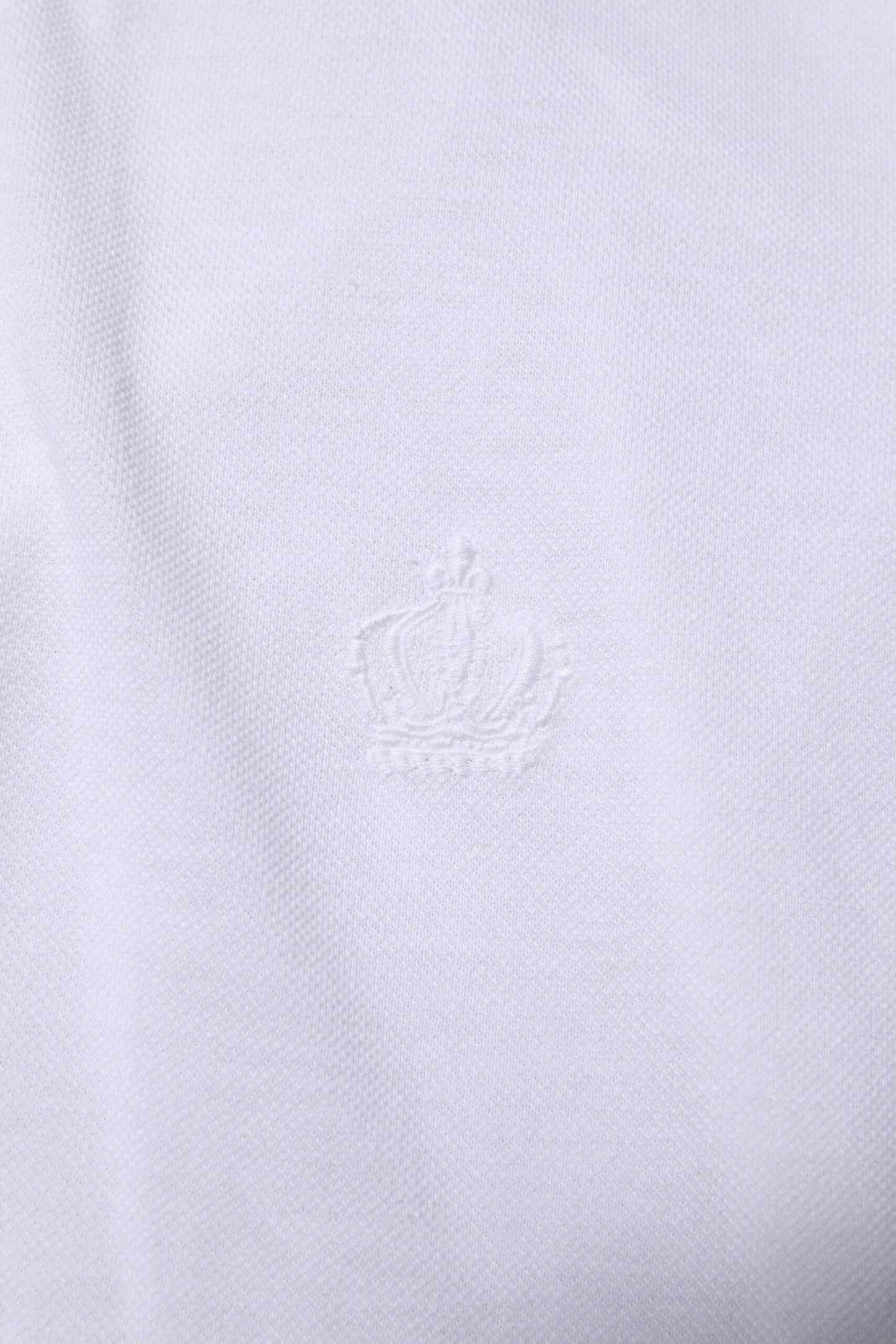 T-shirt à manches courtes et col blanc Dolce &amp; Gabbana pour homme avec couronne