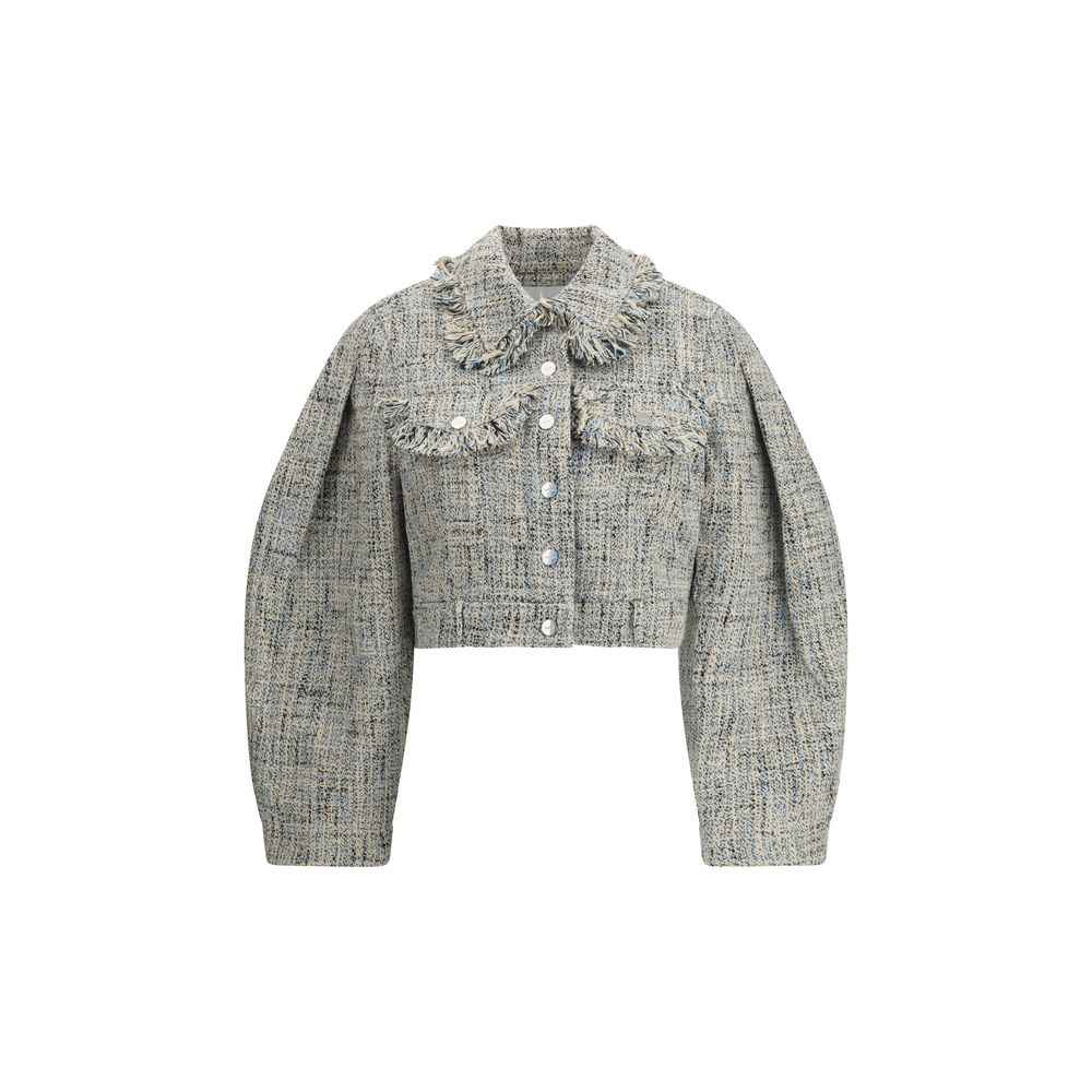 Ganni Summer Cotton Jacket Cropped Modern Chic Collection