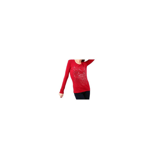 T-shirt femme en coton rouge Montana Blu