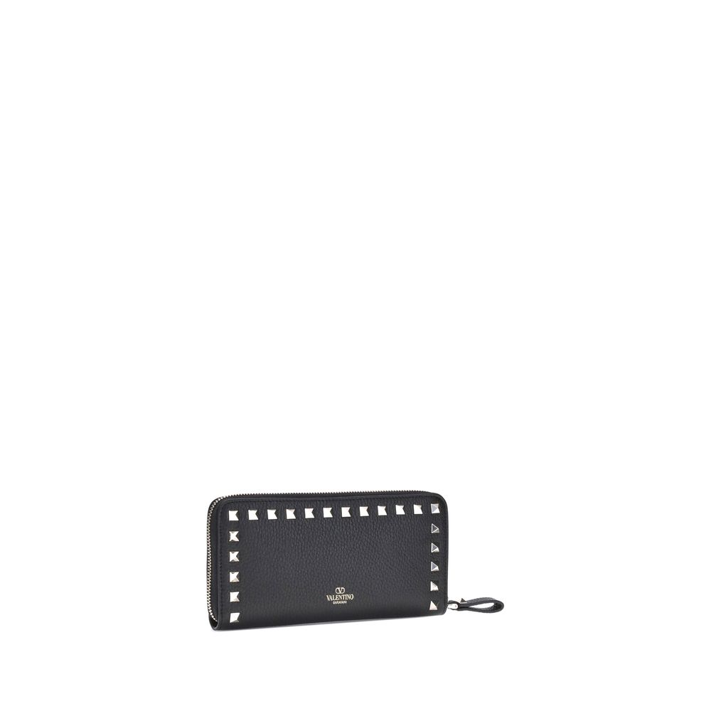 Valentino Garavani Rockstud Portemonnee Leder Zwart Luxe