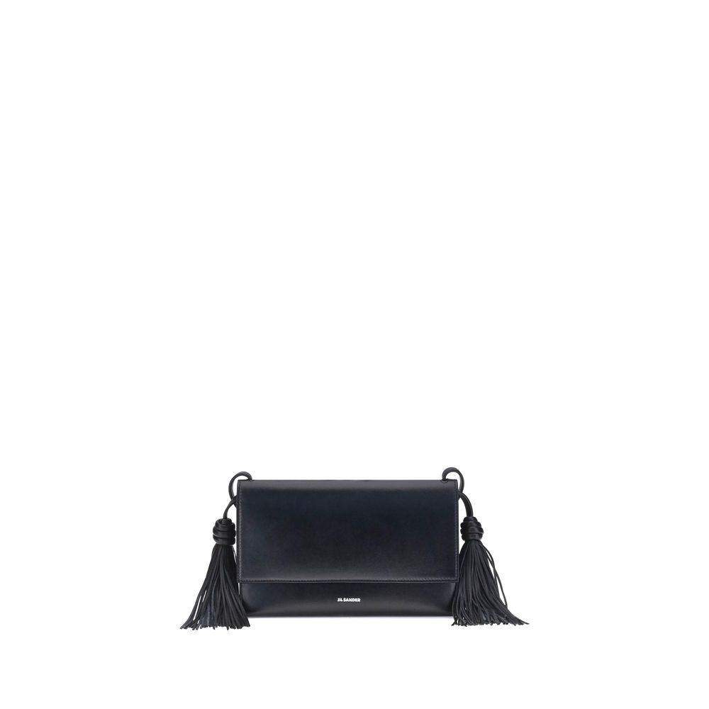 Jil Sander Tassel Leather Shoulder Bag Minimalist Luxury