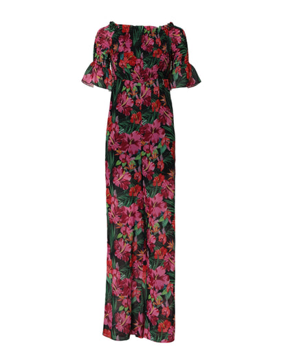 Robe salopette à imprimé floral multicolore Patrizia Pepe