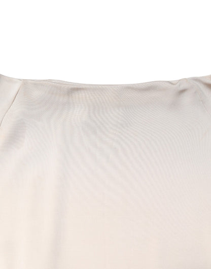 Robe fourreau en viscose ivoire Roberto Cavalli, longueur genou