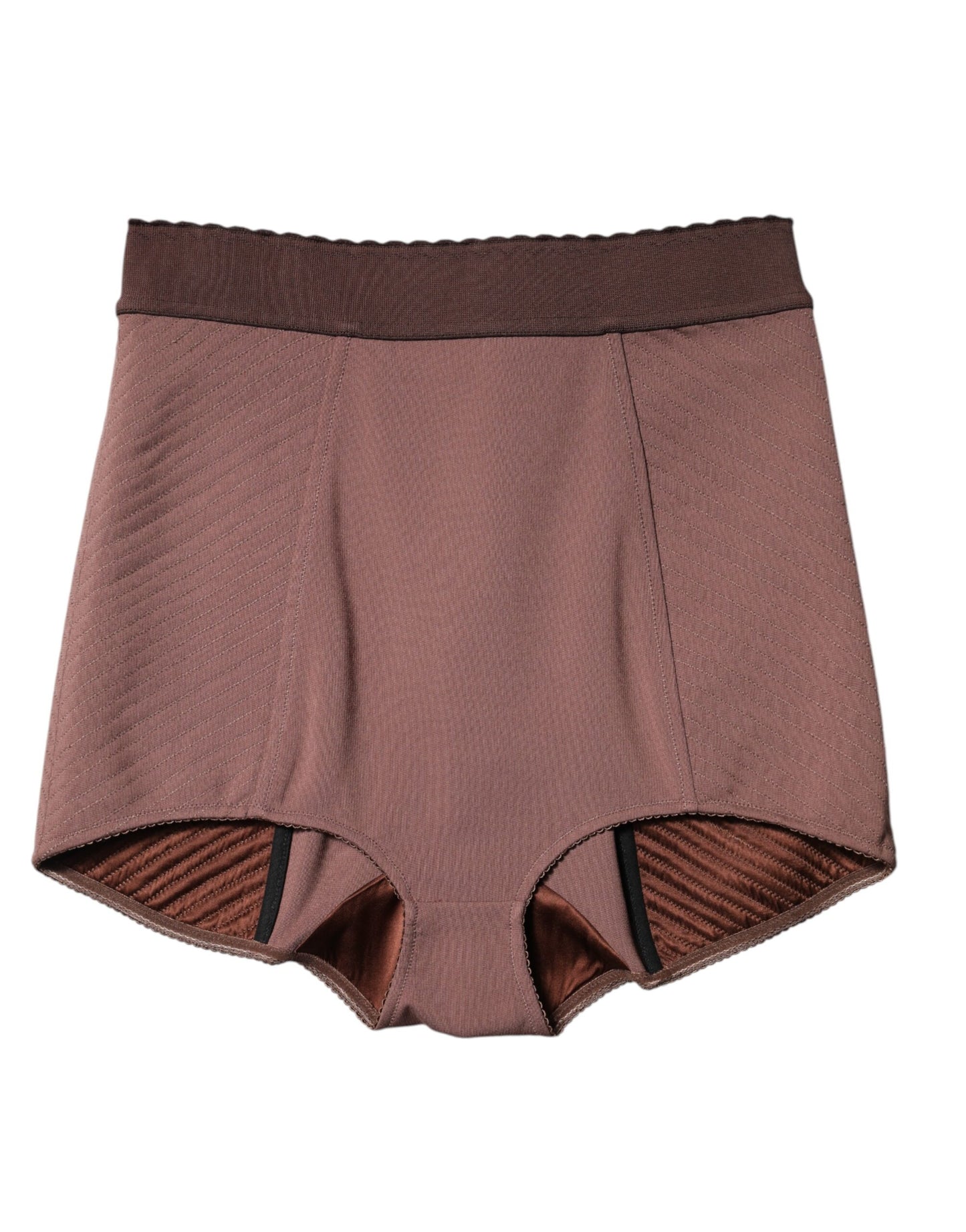 Dolce &amp; Gabbana Brown Viscose High Waisted Hot Pants Shorts