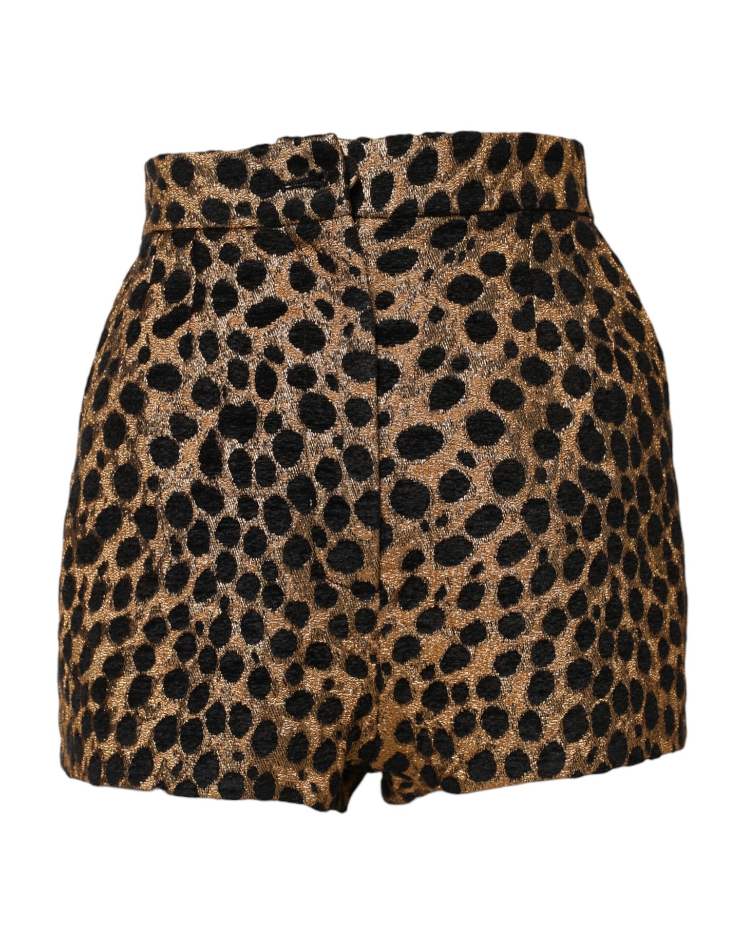 Dolce &amp; Gabbana Brown Leopard High Waisted Hot Pants Shorts