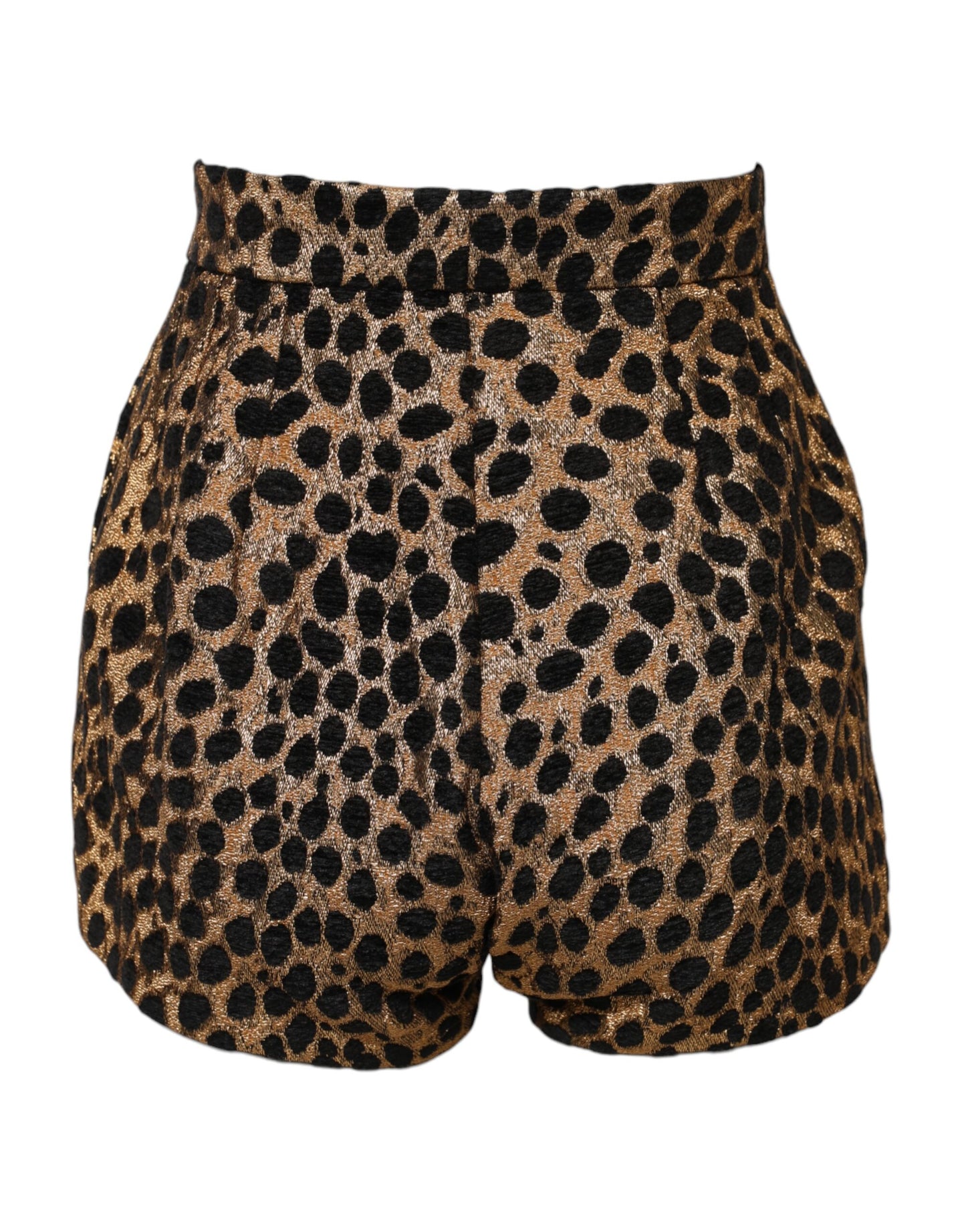 Dolce &amp; Gabbana Brown Leopard High Waisted Hot Pants Shorts