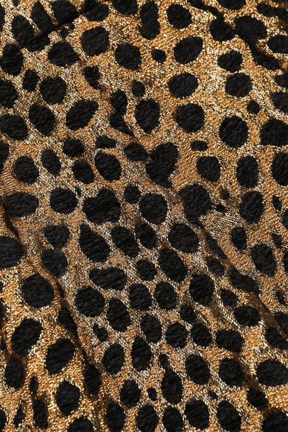 Dolce &amp; Gabbana Brown Leopard High Waisted Hot Pants Shorts