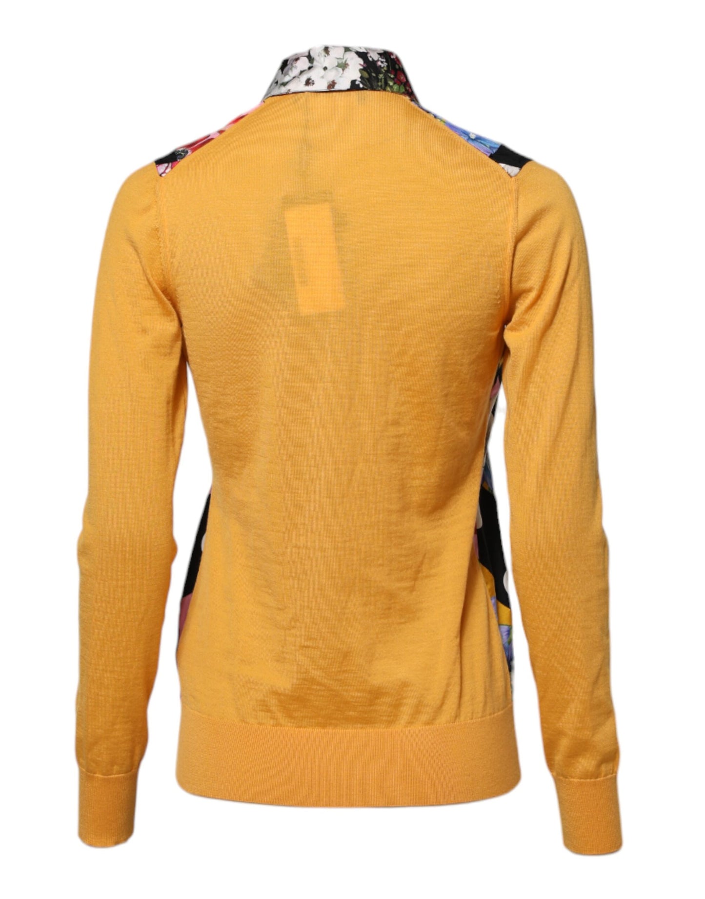 Dolce &amp; Gabbana Multicolor Floral Long Sleeves Polo Top