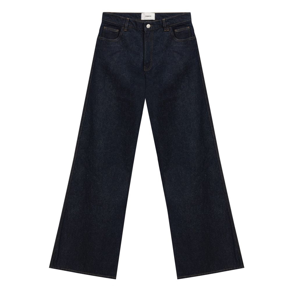 Coperni Blue Cotton High-Waisted Jean by Coperni