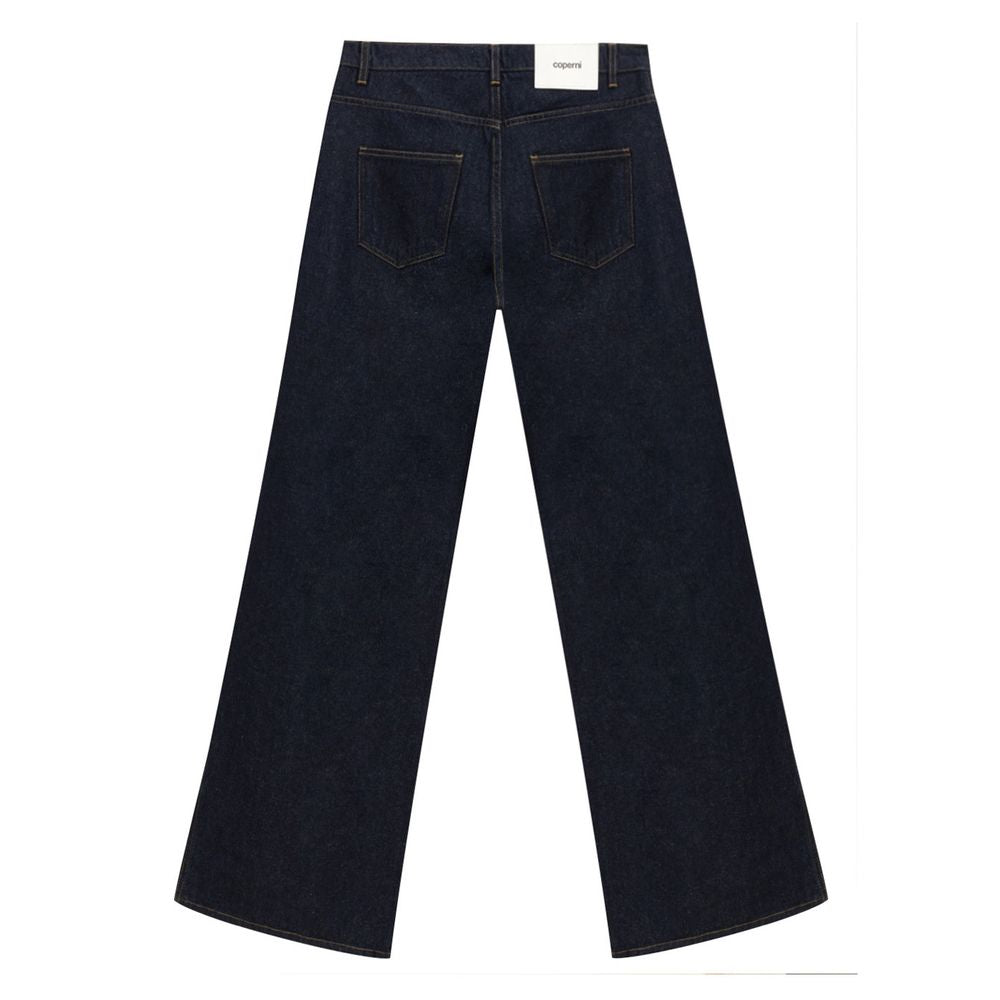 Coperni Blue Cotton High-Waisted Jean by Coperni