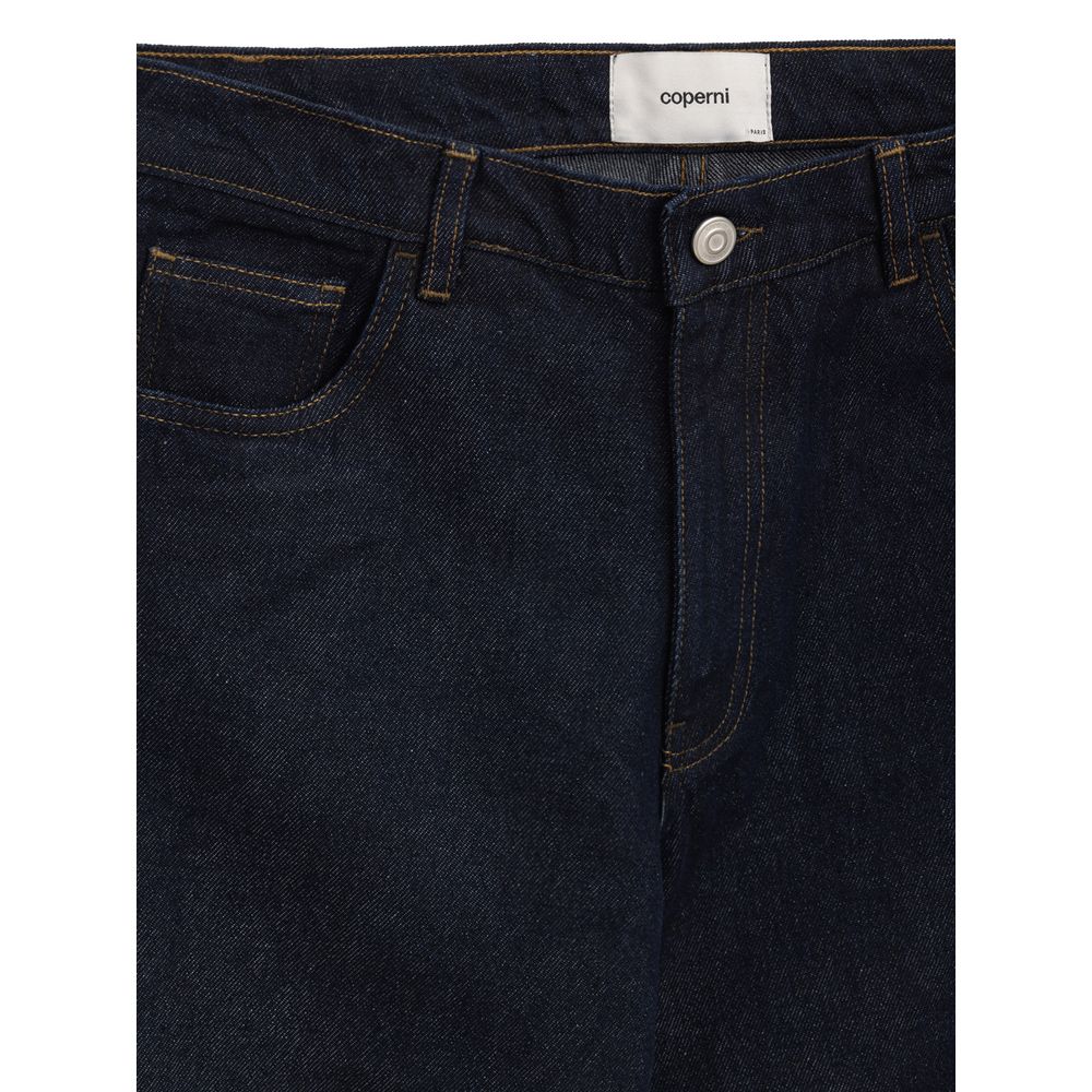 Coperni Blue Cotton High-Waisted Jean by Coperni