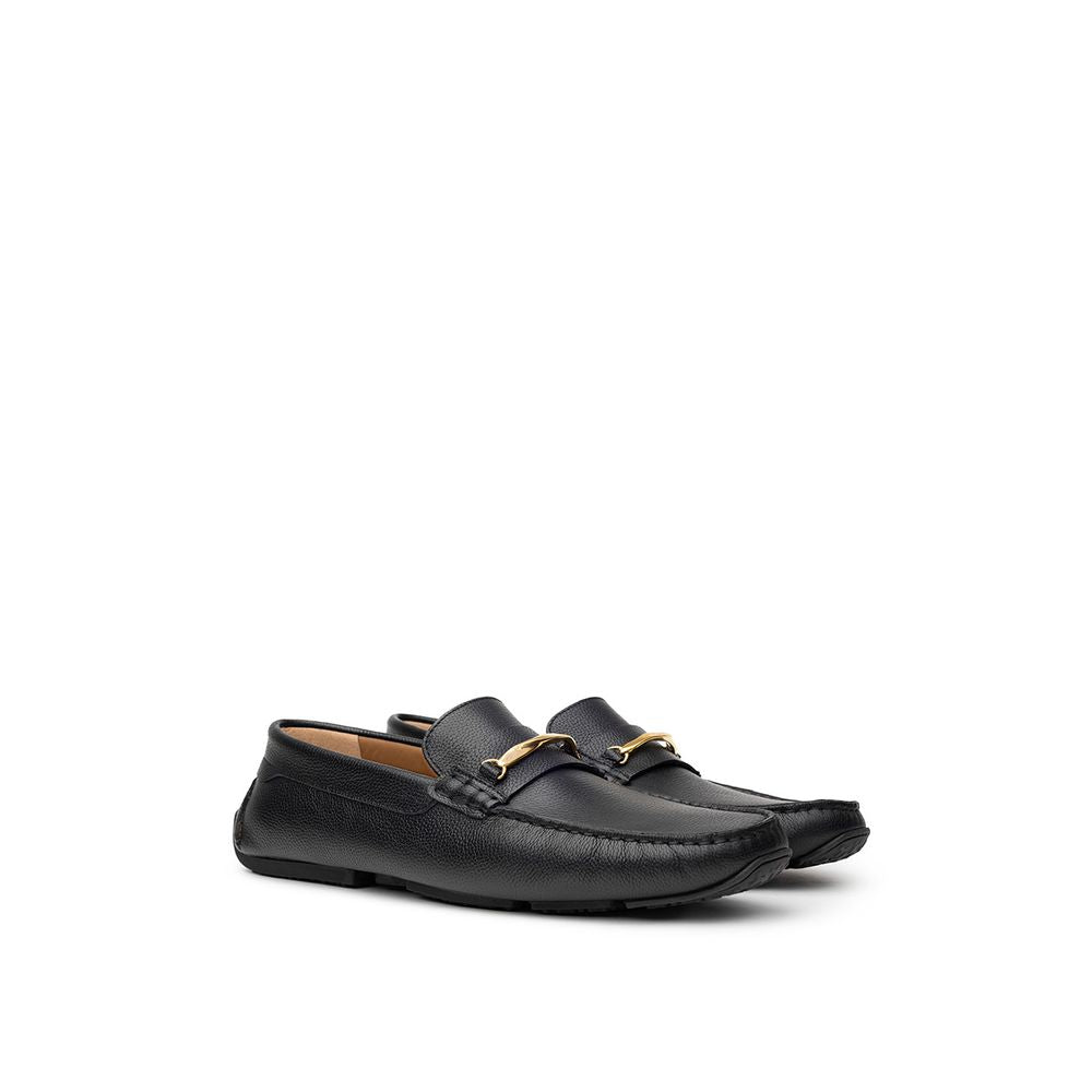 Bally Black Leather Moccassin by Bally