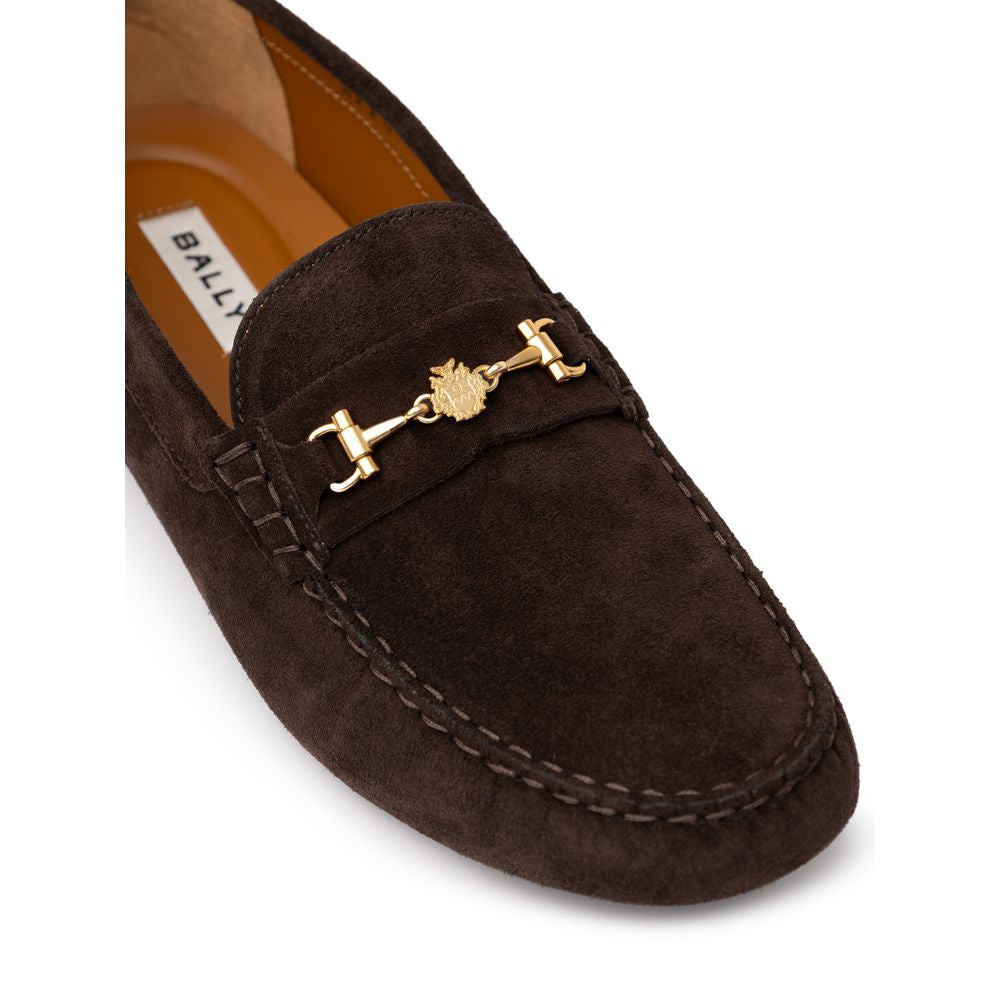 Bally Brown Leather Moccassin by Bally