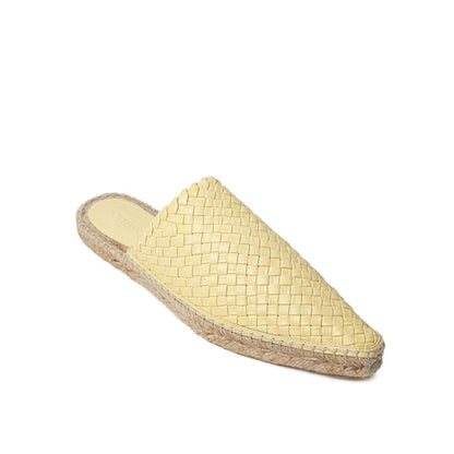 Bottega Veneta Yellow Leather Espadrille