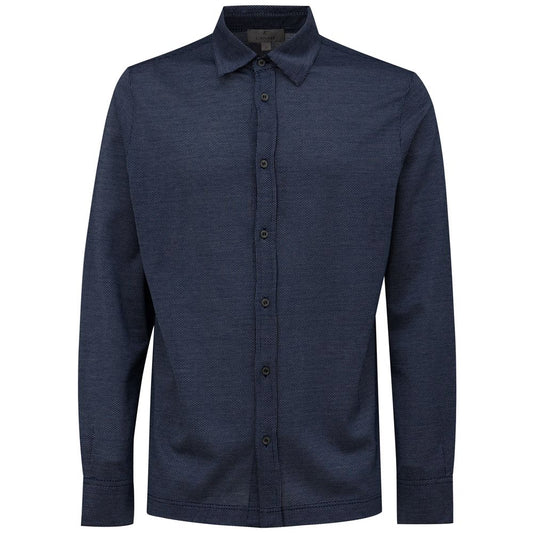 Canali Blue Cotton Shirt by Canali