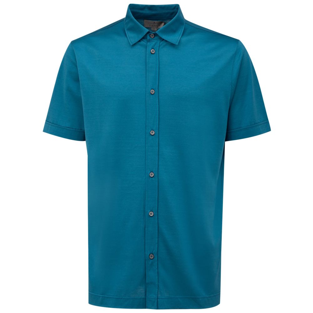 Canali Blue Cotton Shirt by Canali
