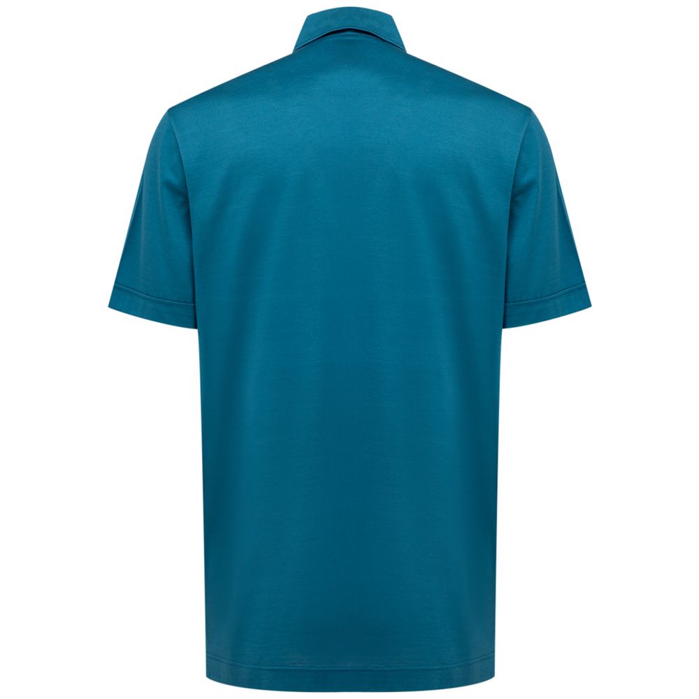Canali Blue Cotton Shirt by Canali