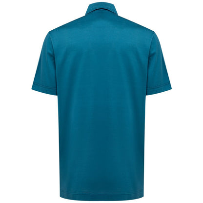 Canali Blue Cotton Shirt by Canali