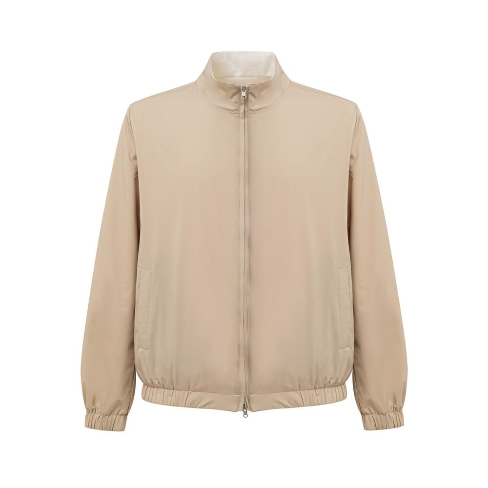 Gran Sasso Beige Polyester Jackets &amp; Coat