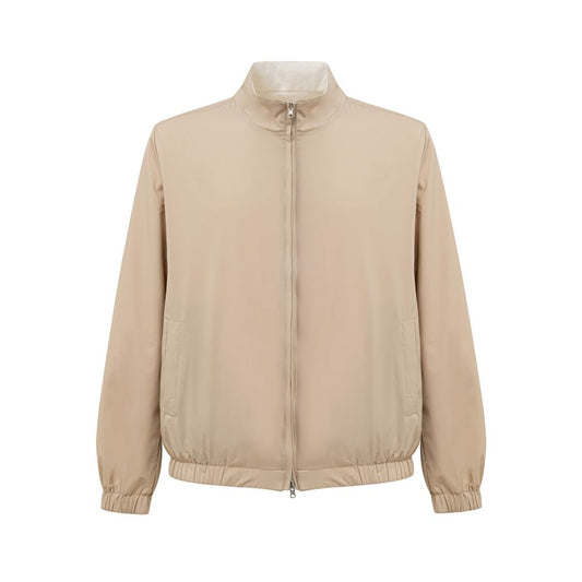 Gran Sasso Beige Polyester Jackets &amp; Coat