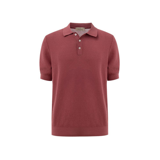 Polo en coton rouge Gran Sasso