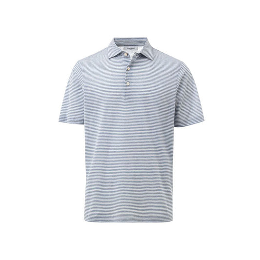 Polo en coton bleu Gran Sasso
