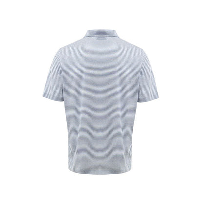 Polo en coton bleu Gran Sasso