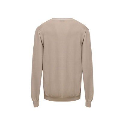 Gran Sasso Beige Cotton Cardigan