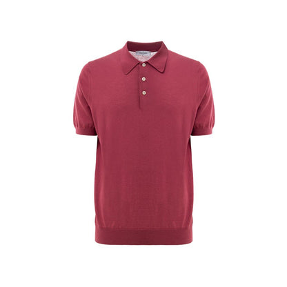 Polo en coton rouge Gran Sasso