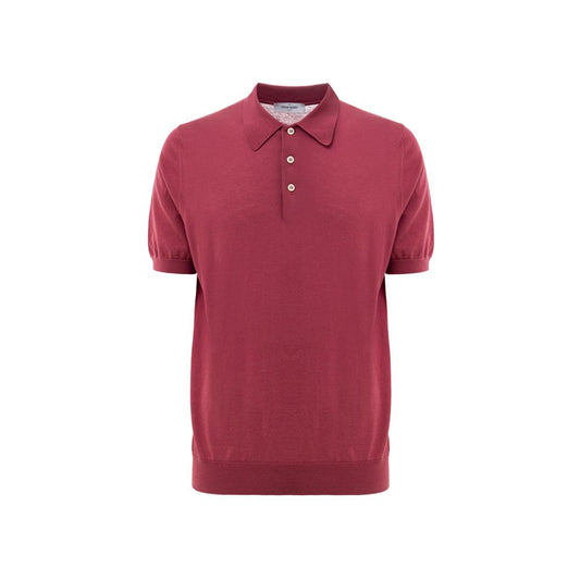 Polo en coton rouge Gran Sasso