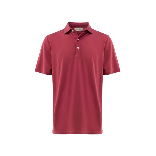 Polo en coton rouge Gran Sasso