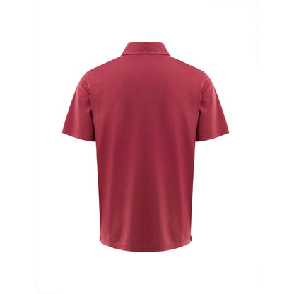Polo en coton rouge Gran Sasso