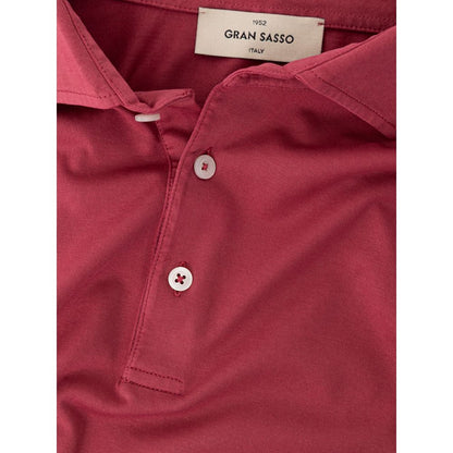 Polo en coton rouge Gran Sasso