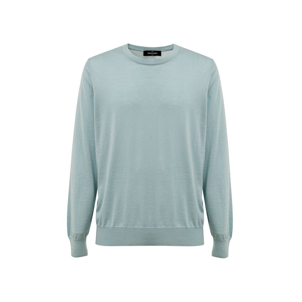 Gran Sasso Blue Cashmere Sweater by Gran Sasso