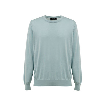 Gran Sasso Blue Cashmere Sweater by Gran Sasso