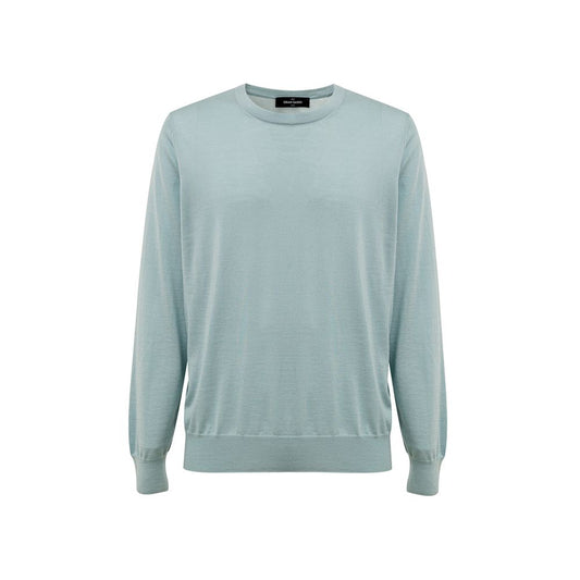 Gran Sasso Blue Cashmere Sweater by Gran Sasso
