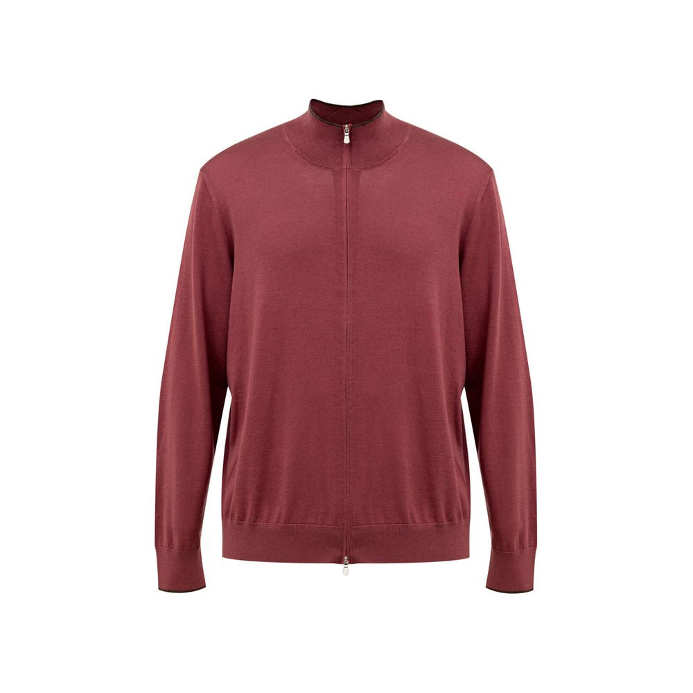 T-shirt en soie rouge Gran Sasso