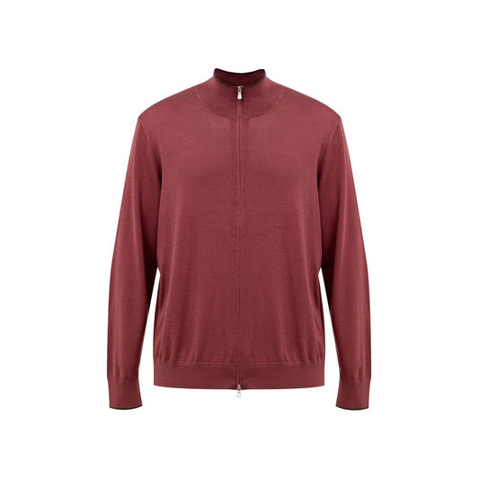 T-shirt en soie rouge Gran Sasso