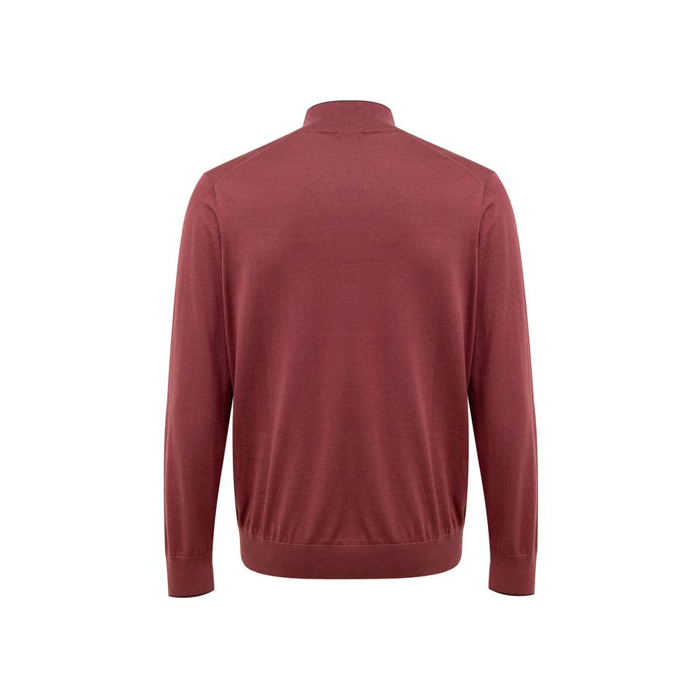 T-shirt en soie rouge Gran Sasso