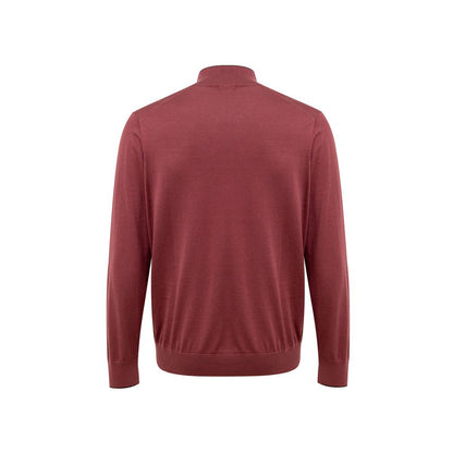 T-shirt en soie rouge Gran Sasso