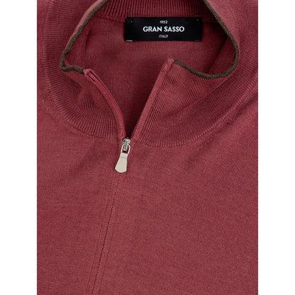 T-shirt en soie rouge Gran Sasso