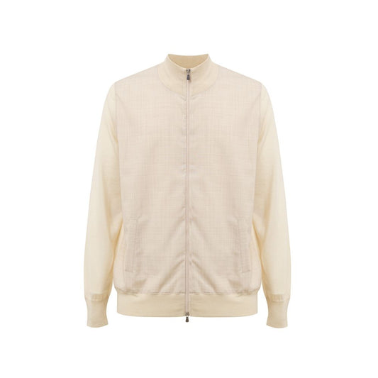 T-shirt en laine beige Gran Sasso