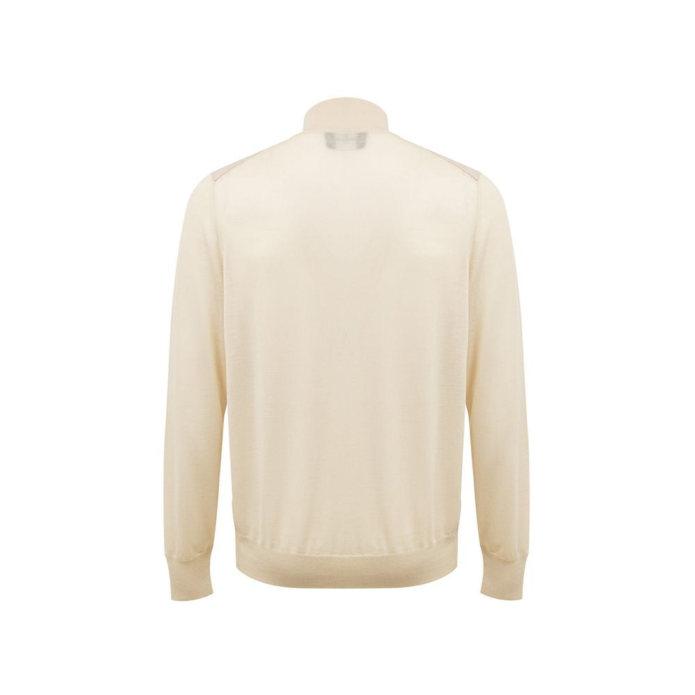 T-shirt en laine beige Gran Sasso