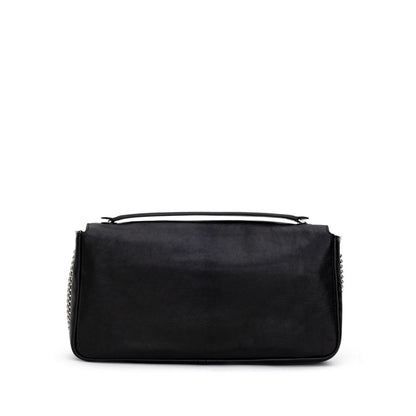 Sac à bandoulière en cuir noir Fendi