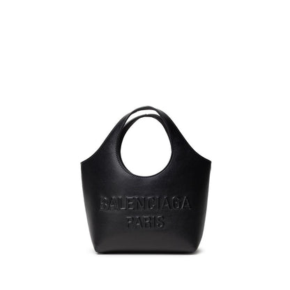 Balenciaga Sac de voyage et de voyage en cuir noir