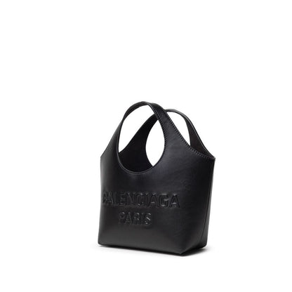 Balenciaga Sac de voyage et de voyage en cuir noir