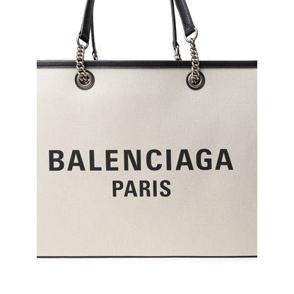 Pull en coton gris Balenciaga