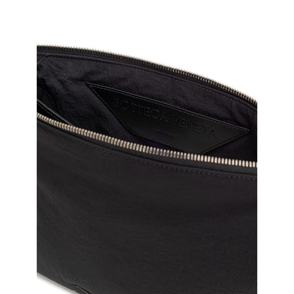 Pochette en nylon noir Bottega Veneta