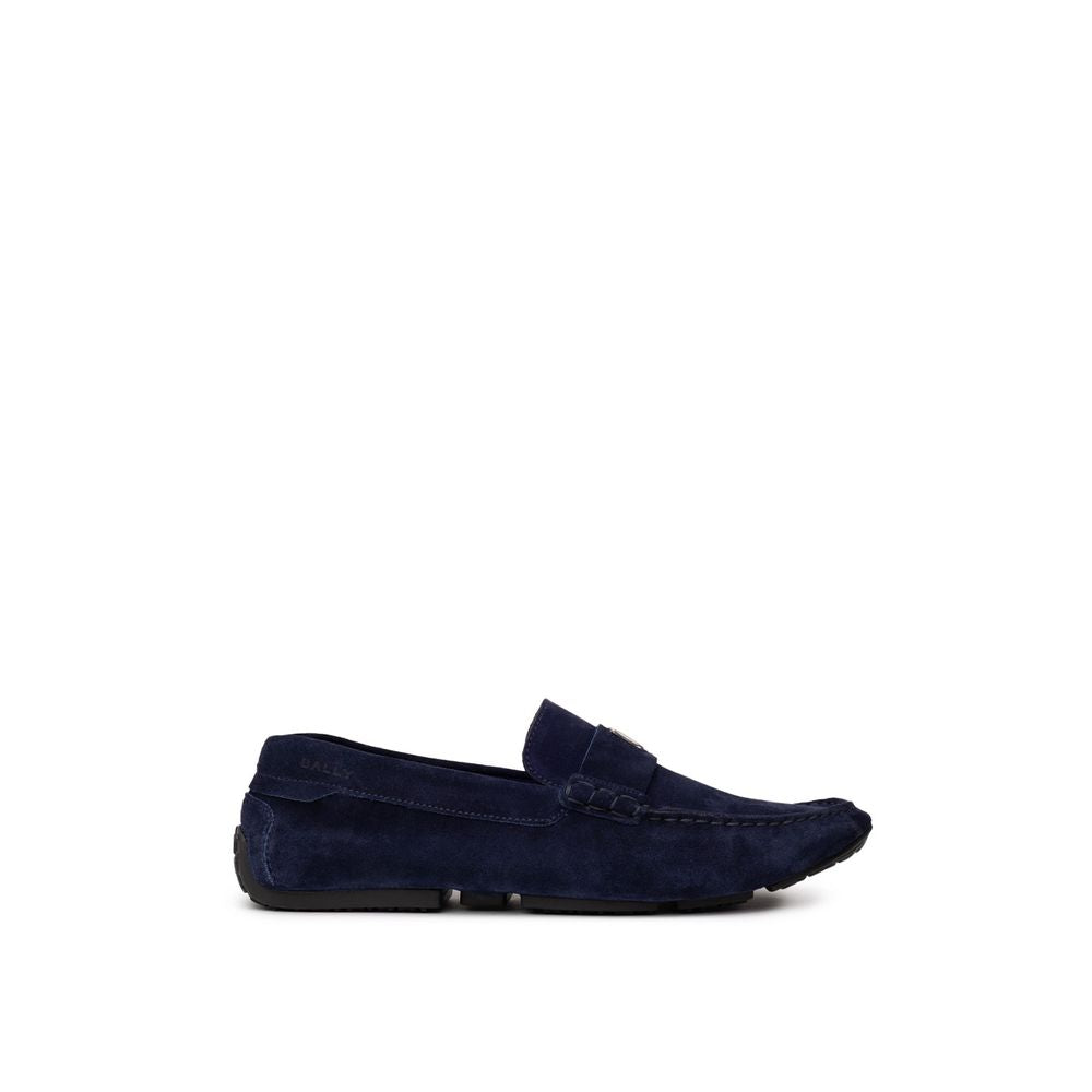 Bally Blue Leather Moccassin by Bally